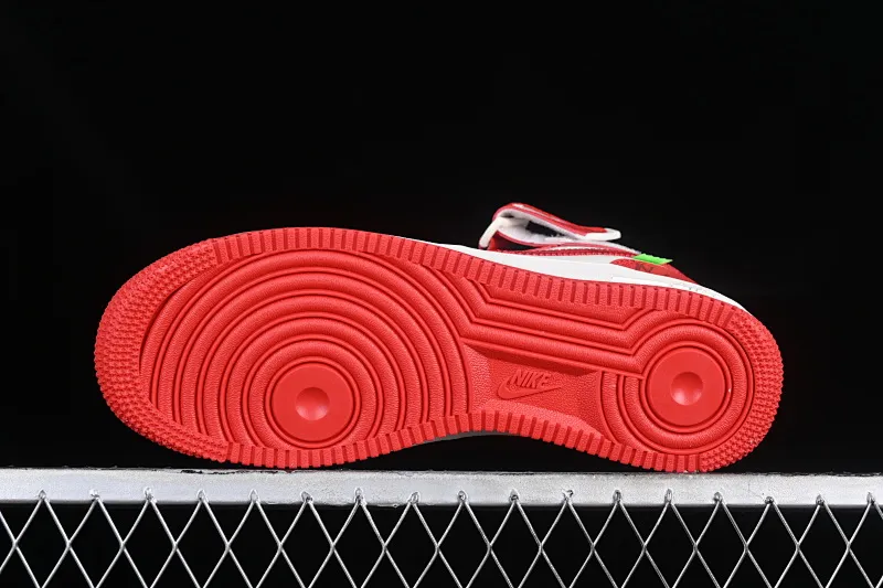 All categories Nk Air Force 1 Air Force series Nk Air Force 1 Mid Air Force mid-top Louis Vuitton x Nk Air Force 1'07 Mid jointly customized off-white red flower Air Force mid-top casual sneakers LL0222-001